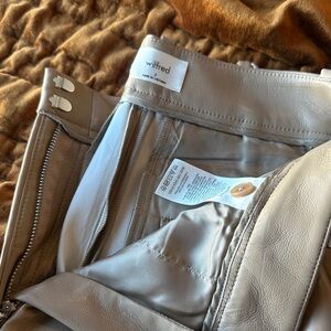 Wilfred Cream Leather Ladies Pants
